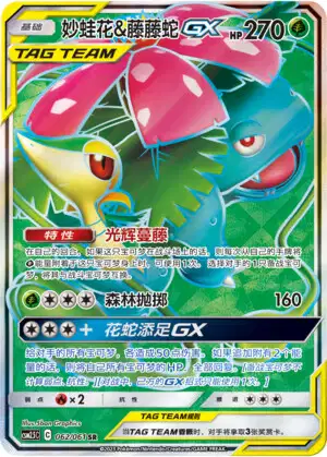 Venusaur & Snivy GX (CSM25C 62/61) - Striking Competition