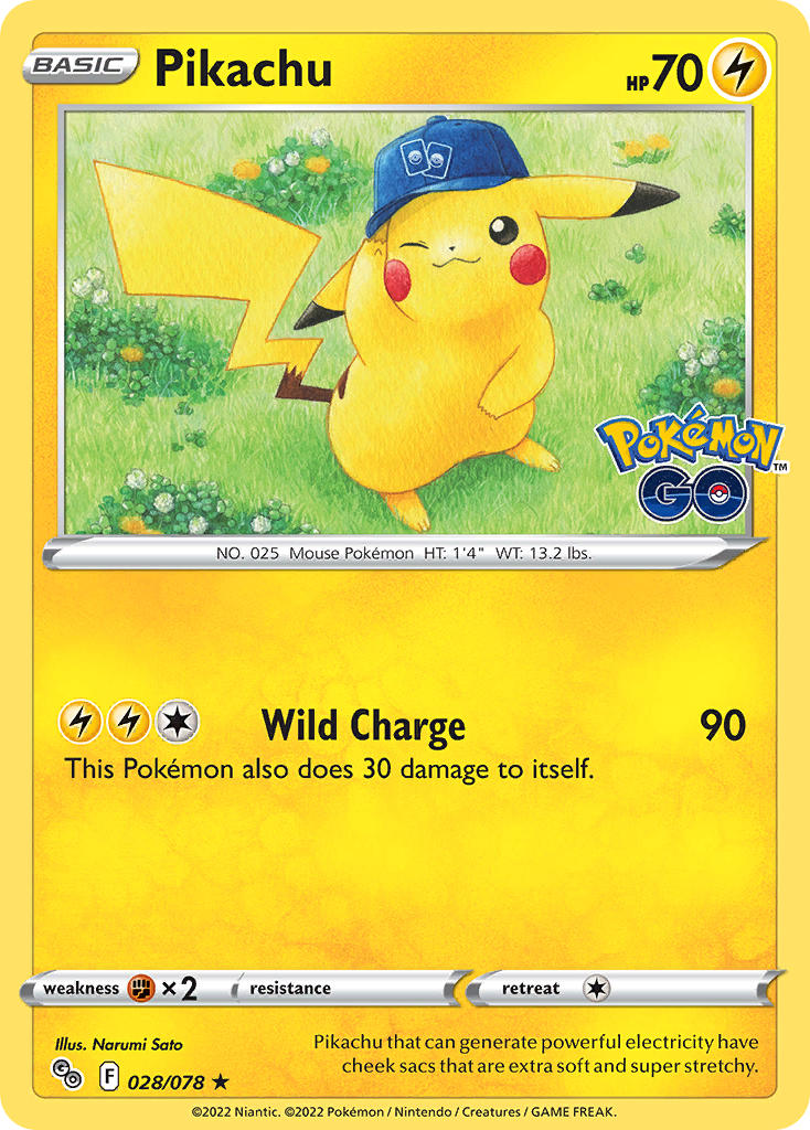 Pikachu (PGO 28/78) - Pokémon TCG: Pokémon GO
