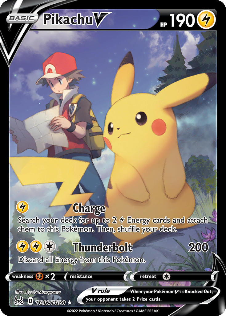 Pikachu V (LOR TG016/196) - Sword & Shield - Lost Origin