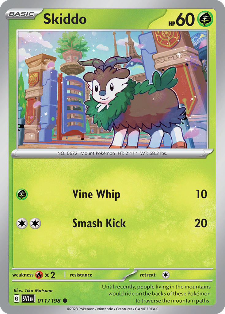 Skiddo (SVI 11/198) - Scarlet & Violet | インターナショナル・カー