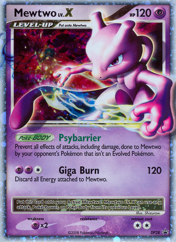 Mewtwo LV.X (DPP 28/56) - DP Black Star Promos