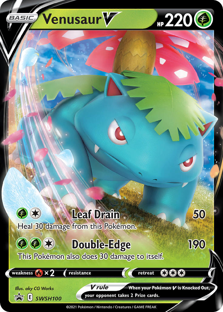 フシギバナ V (SSP 100/307) - SWSH Black Star Promos