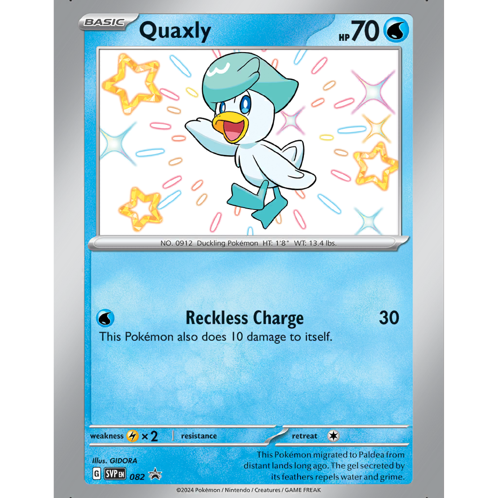 basic quaxly pokemon card Quaxly (SVP 82/225) - SVP Black Star Promos | International Cardex | Card  Database + Card Tracker + Pack Opening Sim + Deck Builder