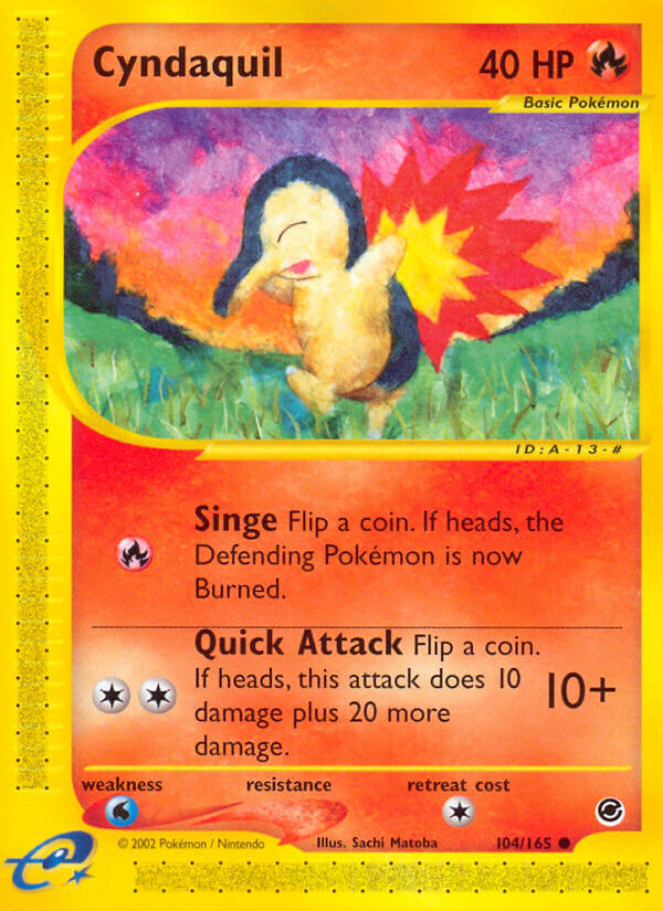 Cyndaquil 英語版 104/165 Cyndaquil (EX 104/165) - Expedition Base Set | International