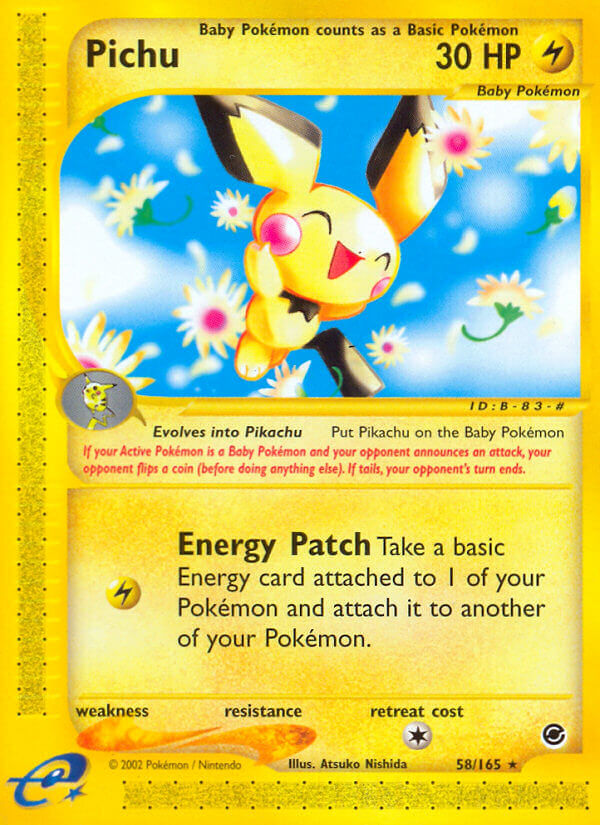 ピチュー (EX 58/165) - Expedition Base Set