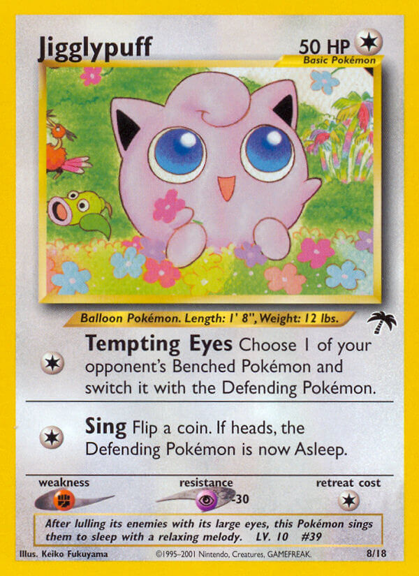 Jigglypuff (SI 8/18) - Southern Islands | International Cardex | Card  Database + Card Tracker + Pack Opening Sim + Deck Builder | Pokos