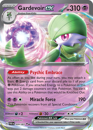 世界34枚 PSA9 サーナイトex デルタ 98 gardevoir サーナイト ex (PAF 29/91) - Scarlet & Violet - Paldean Fates