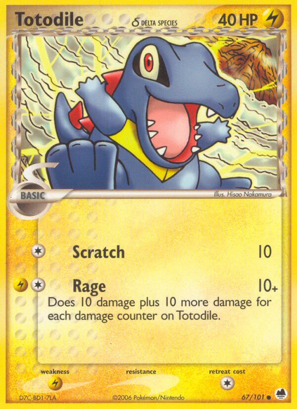 ポケモン - ddt Totodile δ (DF 67/101) - EX Dragon Frontiers