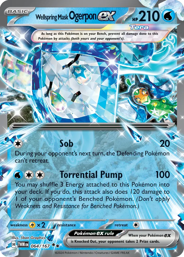 Wellspring Mask Ogerpon ex (TWM 64/167) - Twilight