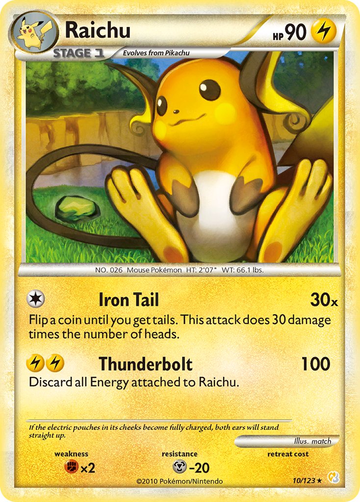 ライチュウ (HS 10/123) - HeartGold & SoulSilver