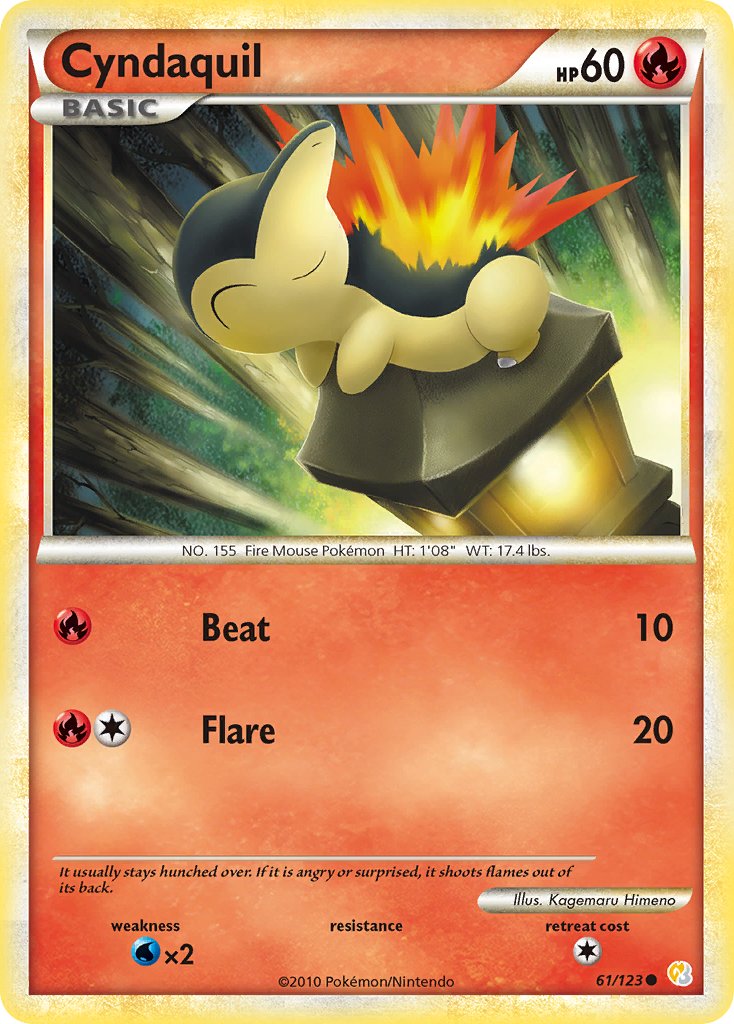 ヒノアラシ (HS 61/123) - HeartGold & SoulSilver