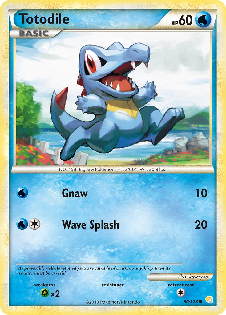 ワニノコ (HS 86/123) - HeartGold & SoulSilver