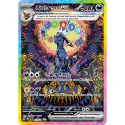 ブラッキーEX　SR　海外版 英語版　Umbreon EX - 119/124 Umbreon Ex Full Art Fates Collide Set 119/124 Rare Textured
