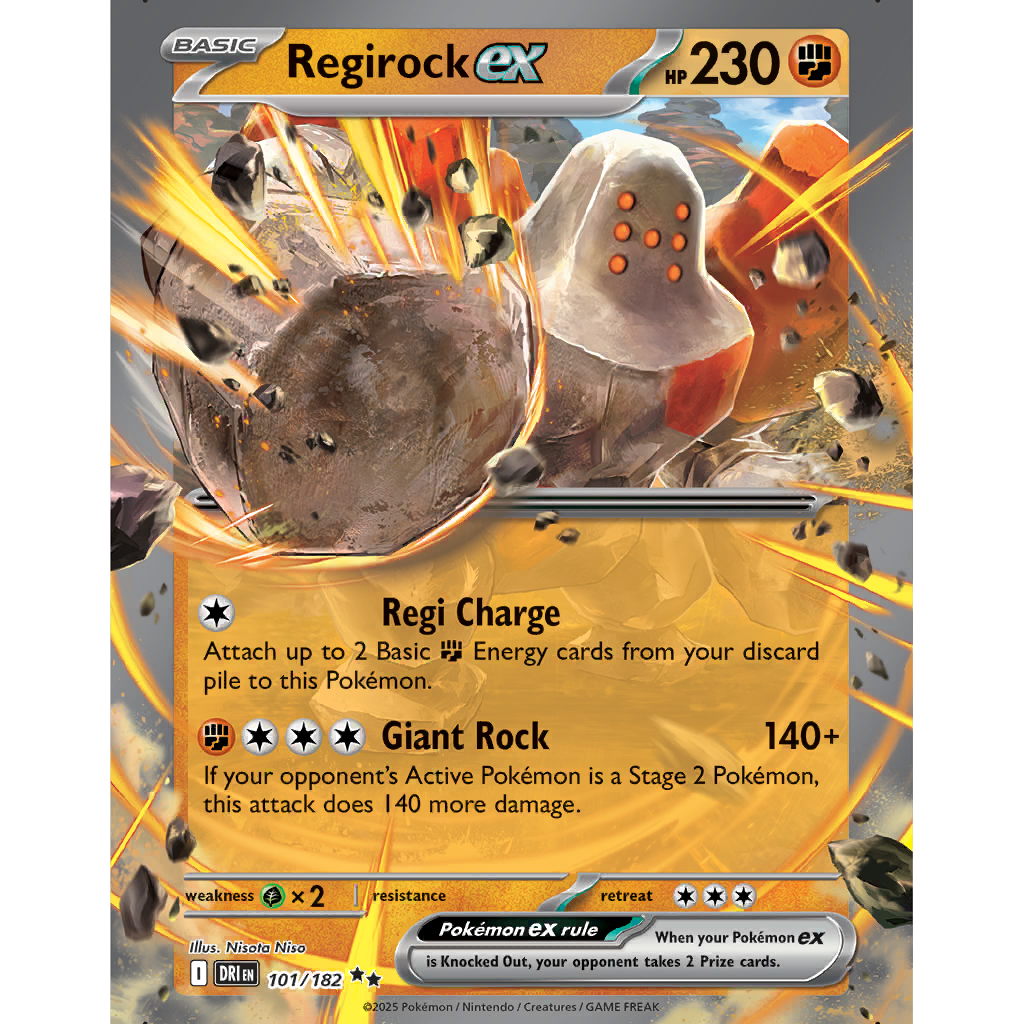 Regirock ex (DRI 101/182) - Destined Rivals | International