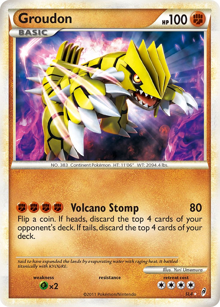 Groudon (CL SL4/95) - Pokmon TCG: Call of Legends | International Cardex |  Card Database + Card Tracker + Pack Opening Sim + Deck Builder | Pokos