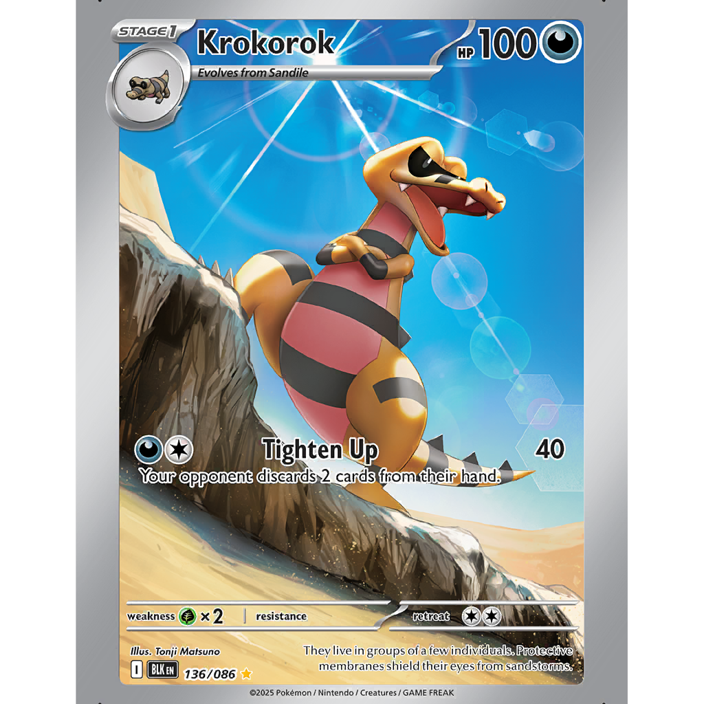 けろころすけ Pokemon Card Game/[SV11B] Black Bolt]Krokorok 061/086 C Foil
