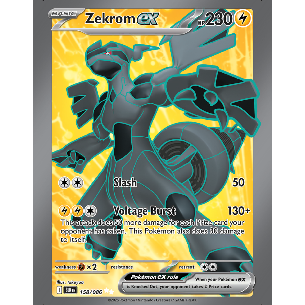 Zekrom ex (BLK 158/86) - Black Bolt | International Cardex