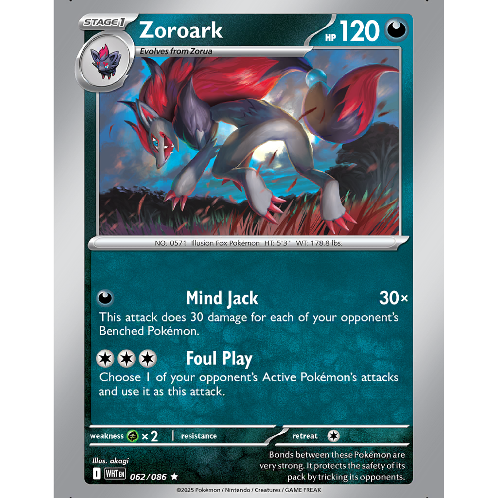 ✴arks✴ Zoroark (WHT 62/86) - White Flare | International Cardex