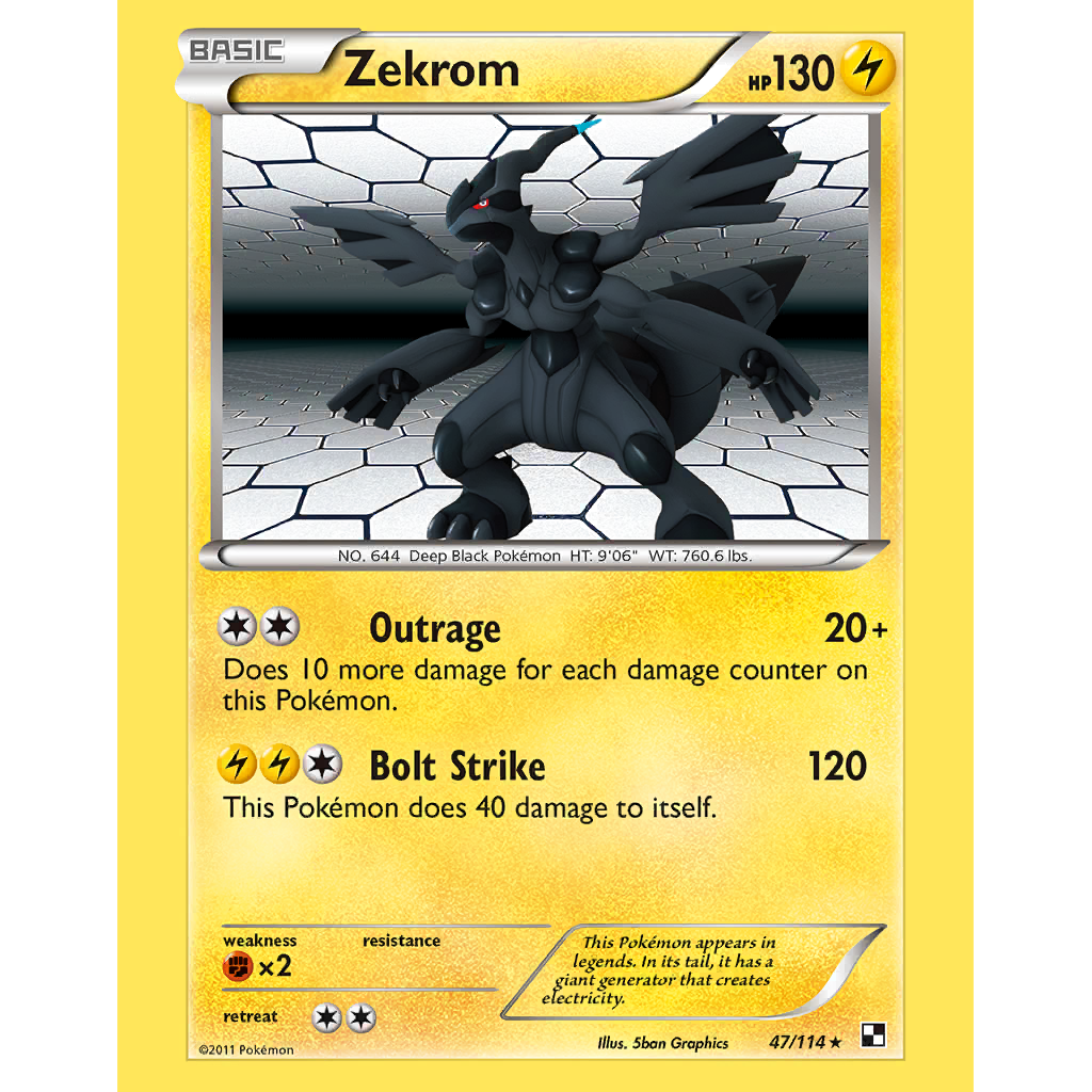 Zekrom (BLW 47/114) - Black & White | International Cardex