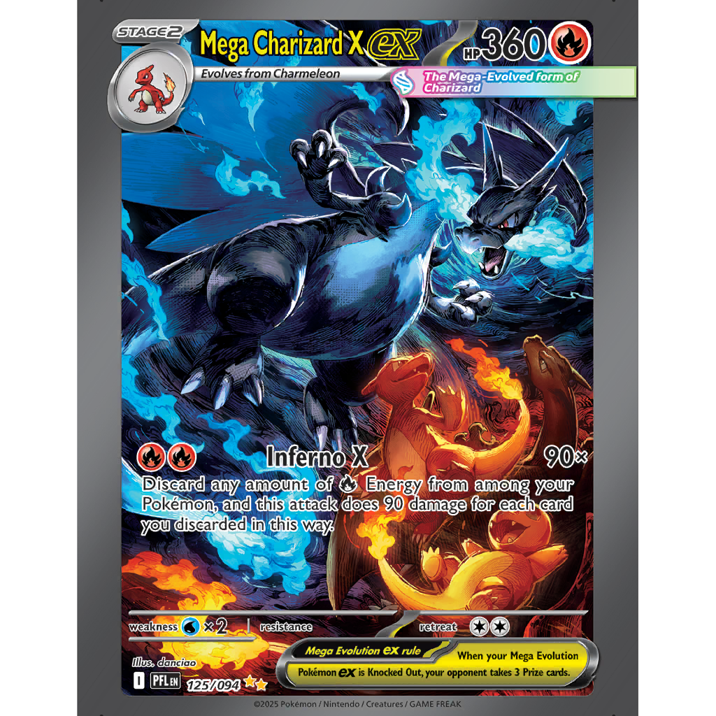 Mega Charizard X ex (PFL 125/94) - Phantasmal Flames