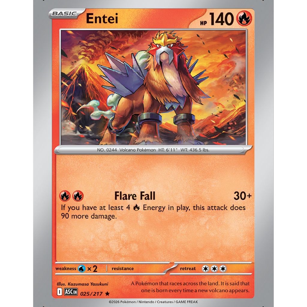 Entei (ASC 25/217) - Ascended Heroes | International Cardex | Card