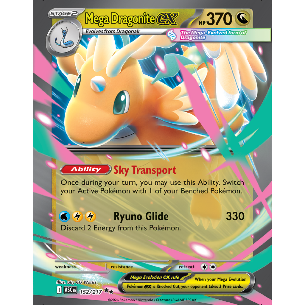 Mega Dragonite ex (ASC 152/217) - Ascended Heroes | International