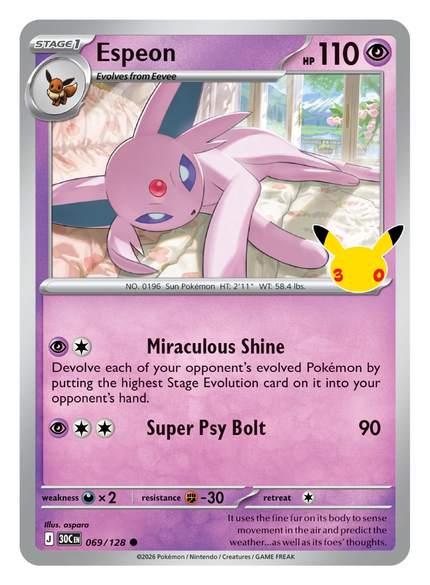 Espeon (L2 24/80) - Reviving Legends | Japanese Cardex | Card