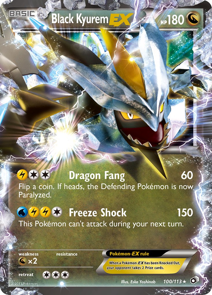 Black Kyurem ex (LTR 100/113) - Black & White - Legendary