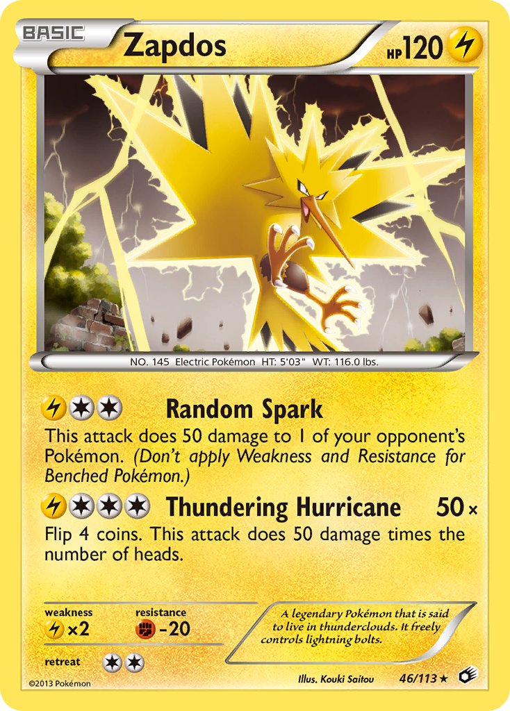 Zapdos (LTR 46/113) - Black & White - Legendary Treasures Zapdos (LTR 46/113) - Black & White - Legendary Treasures