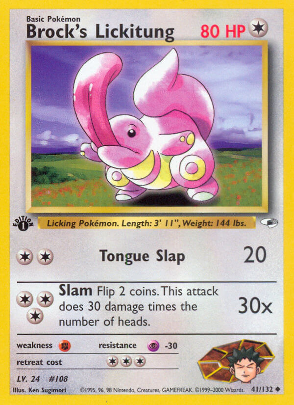 Brock's Lickitung (G1 41/132) - Gym Heroes