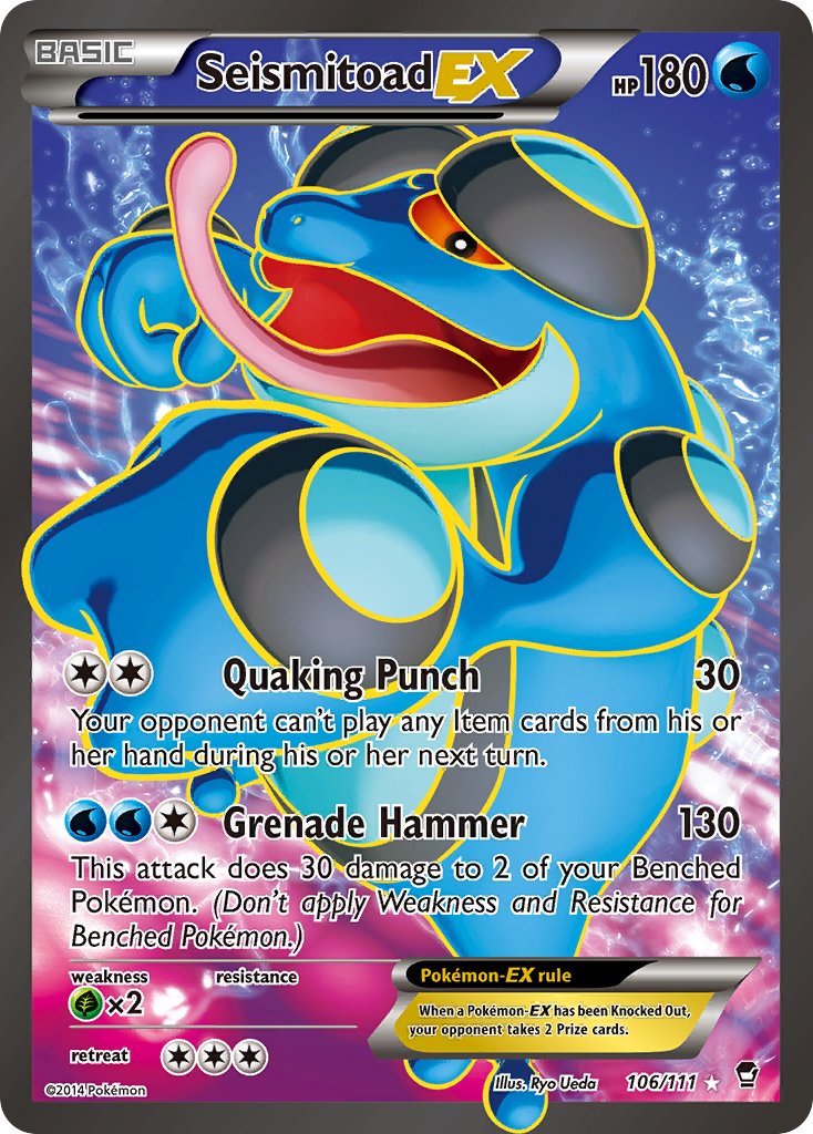 Seismitoad ex (FFI 106/111) - XY - Furious Fists Seismitoad ex (FFI 106/111) - XY - Furious Fists
