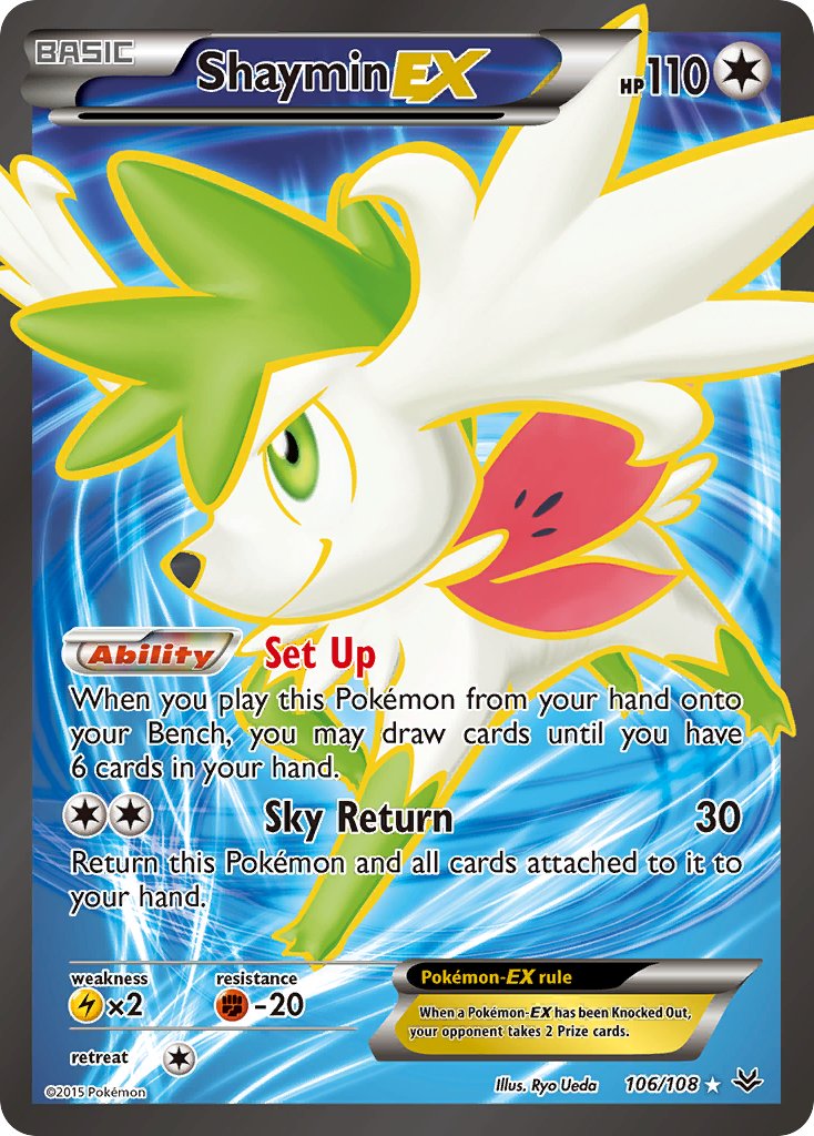 Shaymin EX (ROS 106/108) XY Roaring Skies International