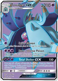 Toxapex GX (sm1+ 63/51) - Sun & Moon | Japanese Cardex | Card