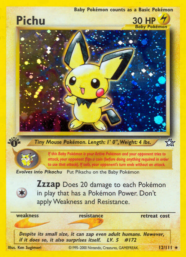 Pichu (N1 12/111) - Neo Genesis | International Cardex | Card