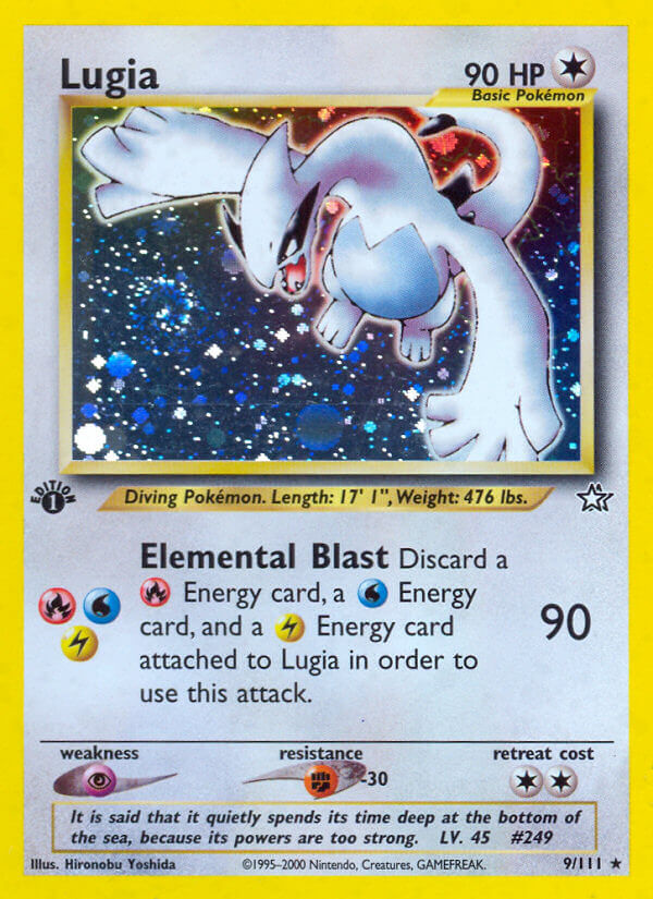 ポケモンカード　ルギア　9/111 1ed 英語版　lugia ポケモンカードゲーム ルギア 1st Edition 9/111 英語版 - メルカリ