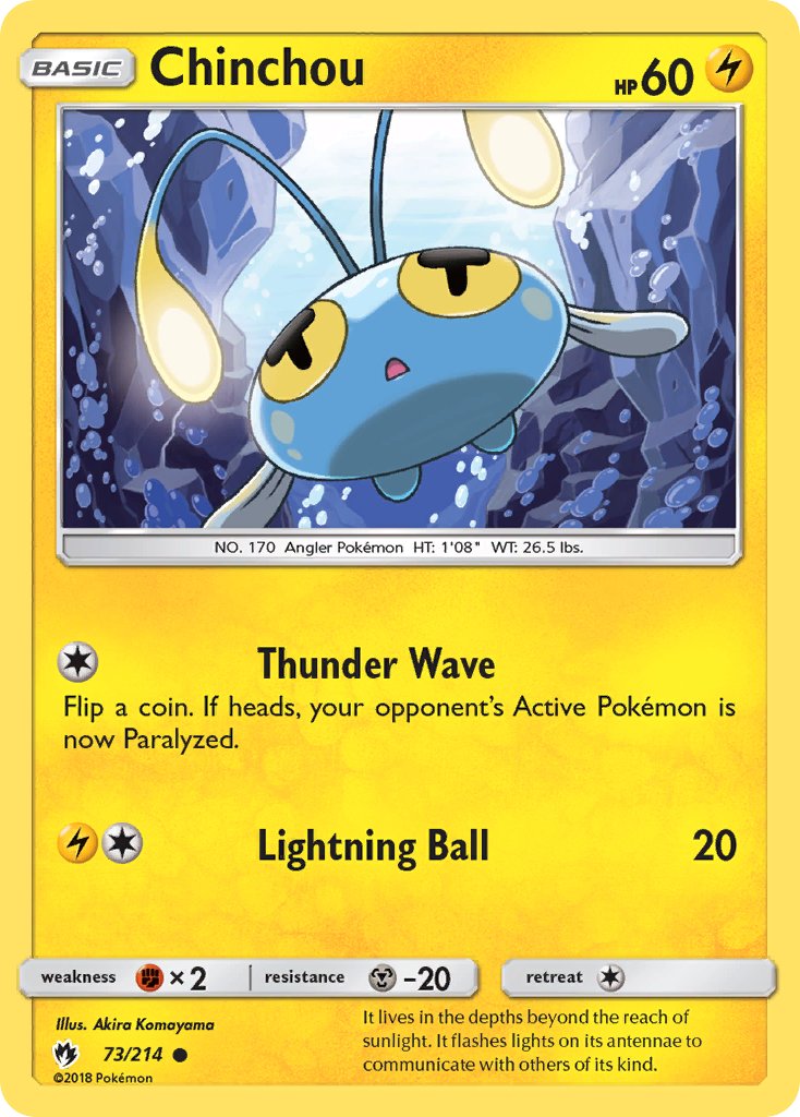 チョンチー (LOT 73/214) - Sun & Moon - Lost Thunder