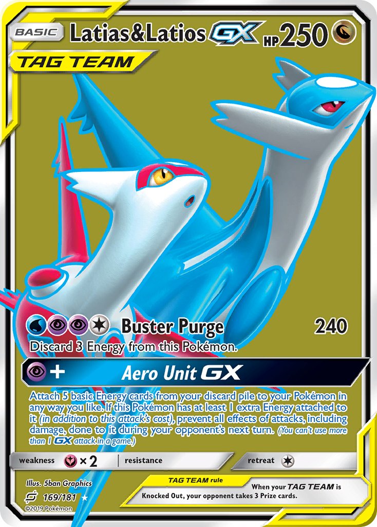 Latias & Latios Tag Team GX (TEU 169/181) - Sun & Moon - Team Up