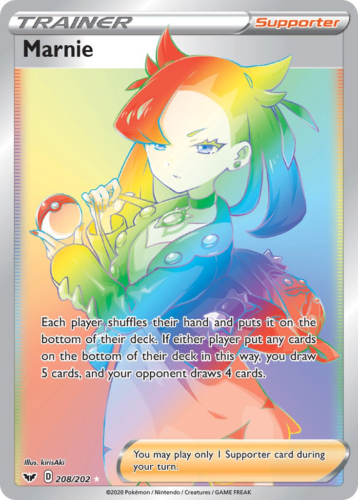 【psa10】2020 POKEMON SWSH FA/MARNIE 英語 2020 Pokemon MARNIE 200/202 Full Art Sword & Shield Base Set