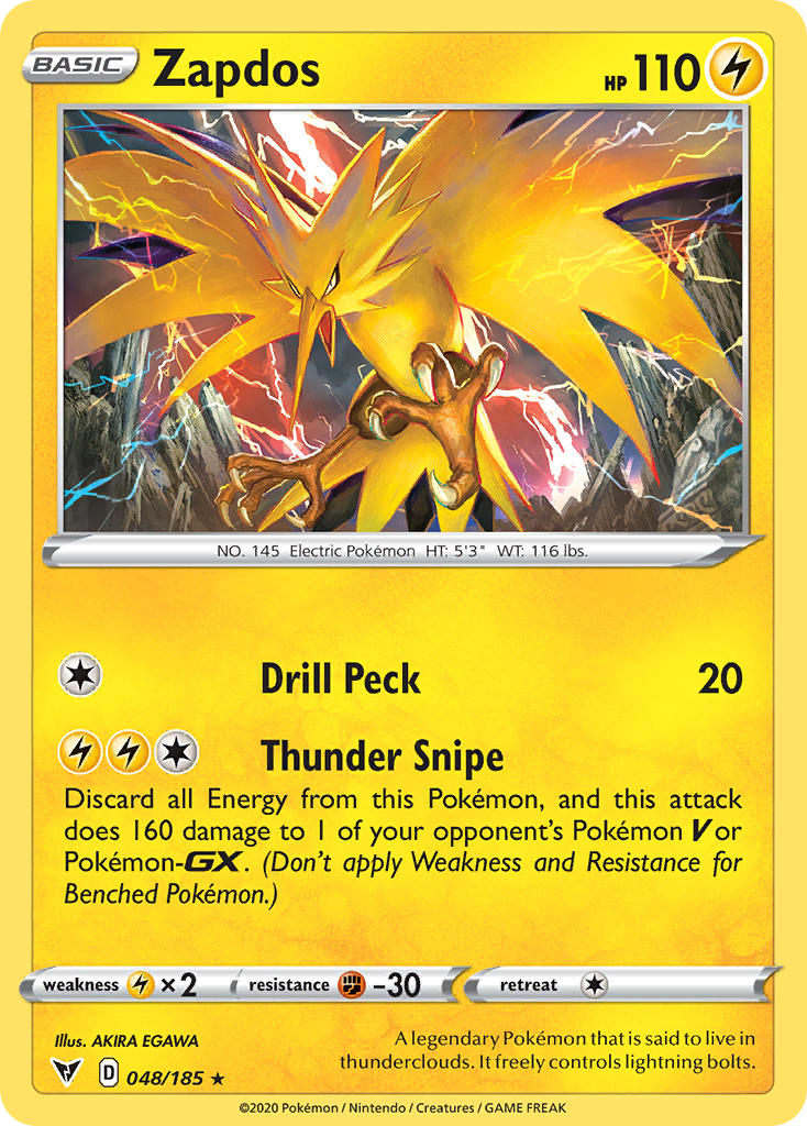 ポケモンカード 145 サンダー　ホロ仕様 5ae0aeef-0a12-417e-92d7-