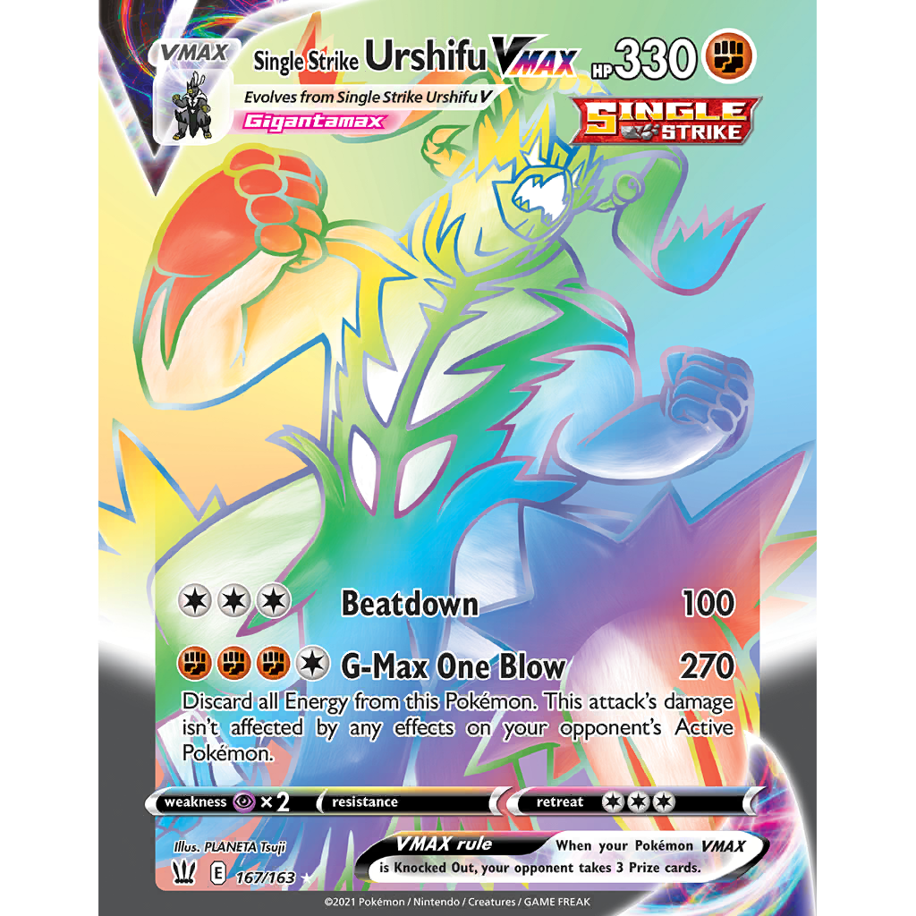 Single Strike Urshifu VMAX (BST 168/163) - Sword & Shield