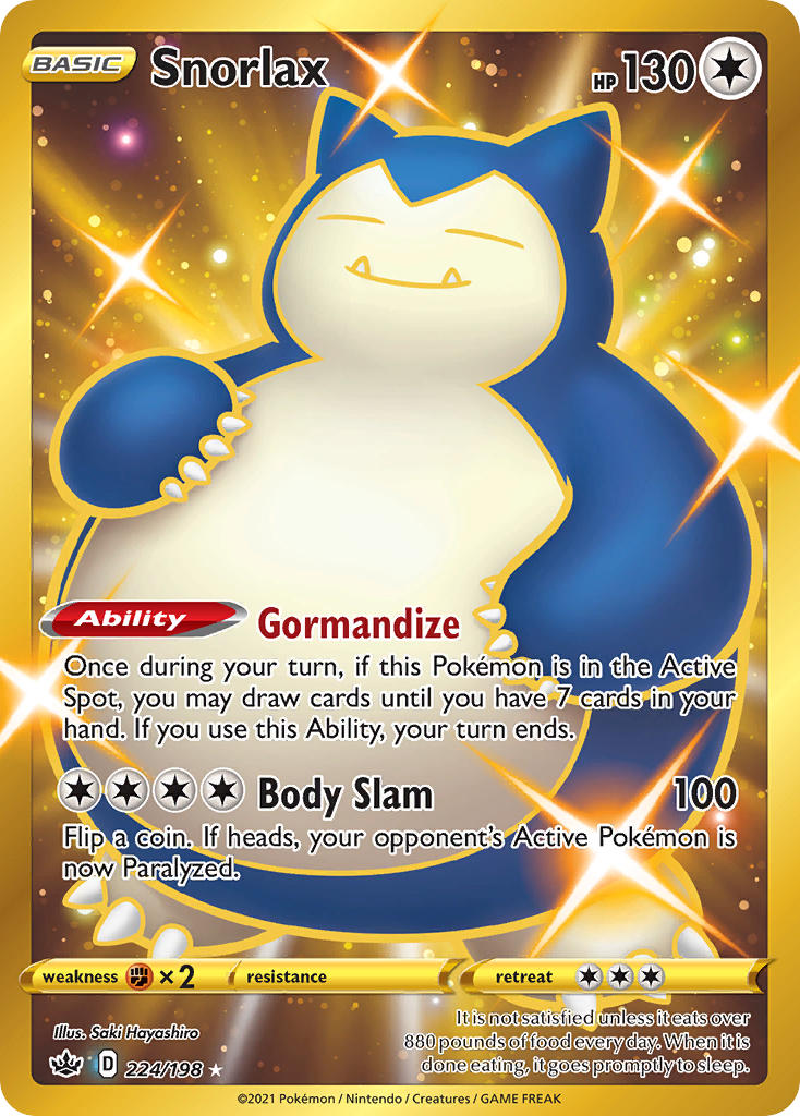Snorlax (CRE 224/198) - Sword & Shield - Chilling Reign
