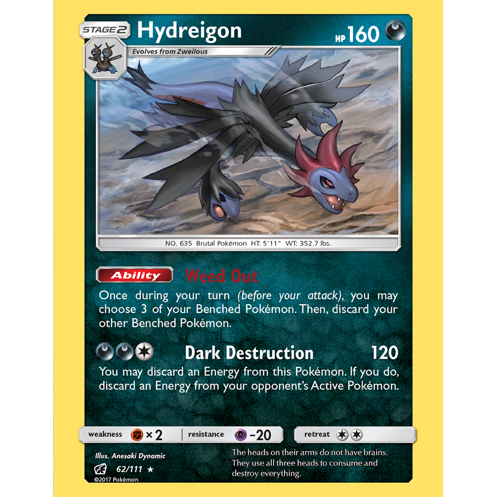 Hydreigon (CIN 62/111) - Sun & Moon - Crimson Invasion