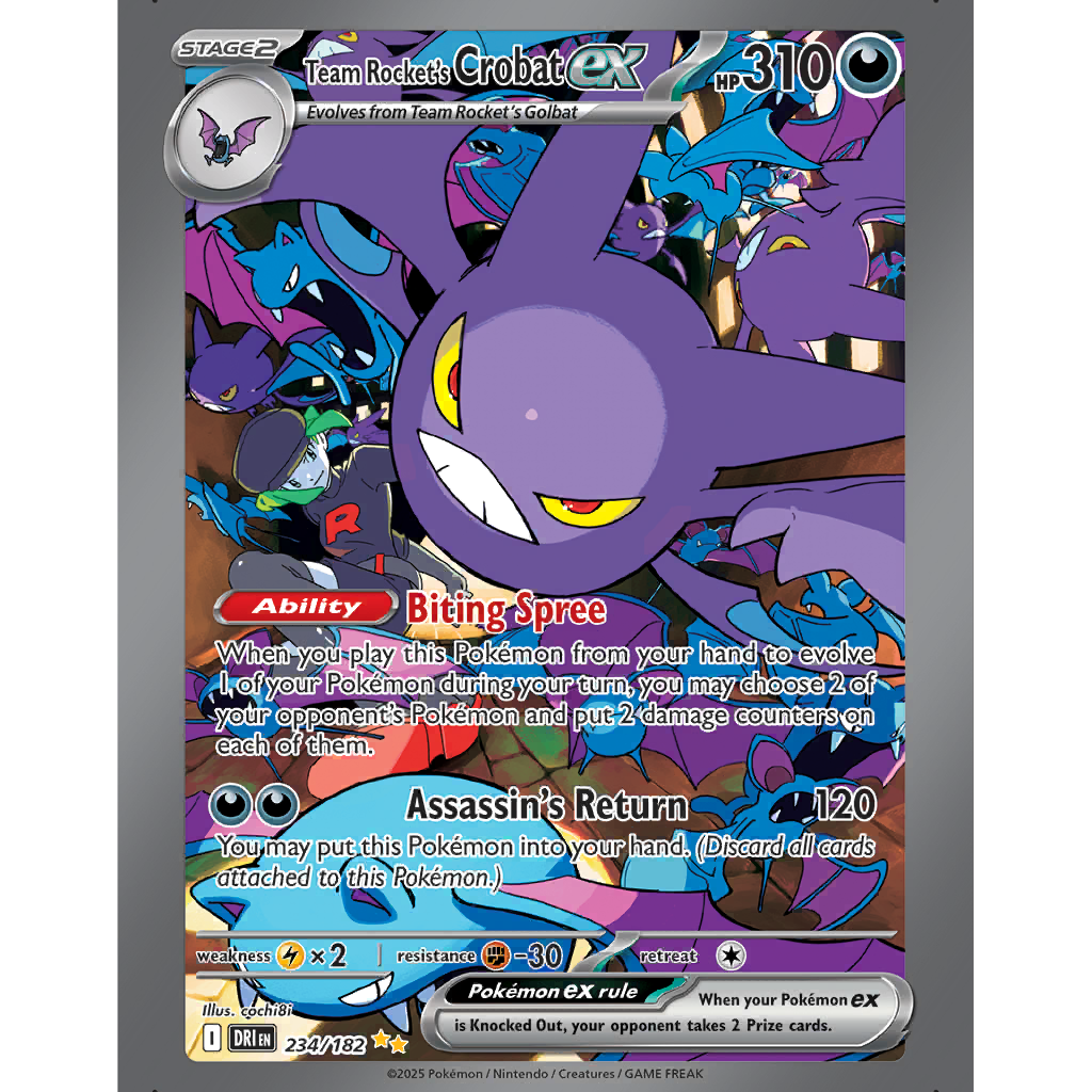 Team Rocket's Crobat ex (DRI 234/182) - Destined Rivals