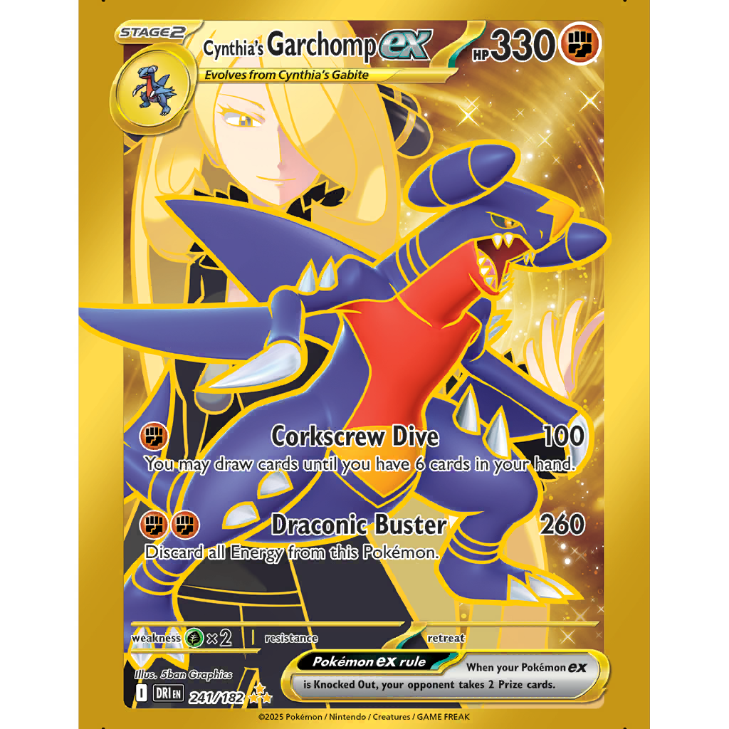 Cynthia's Garchomp ex (DRI 241/182) - Destined Rivals
