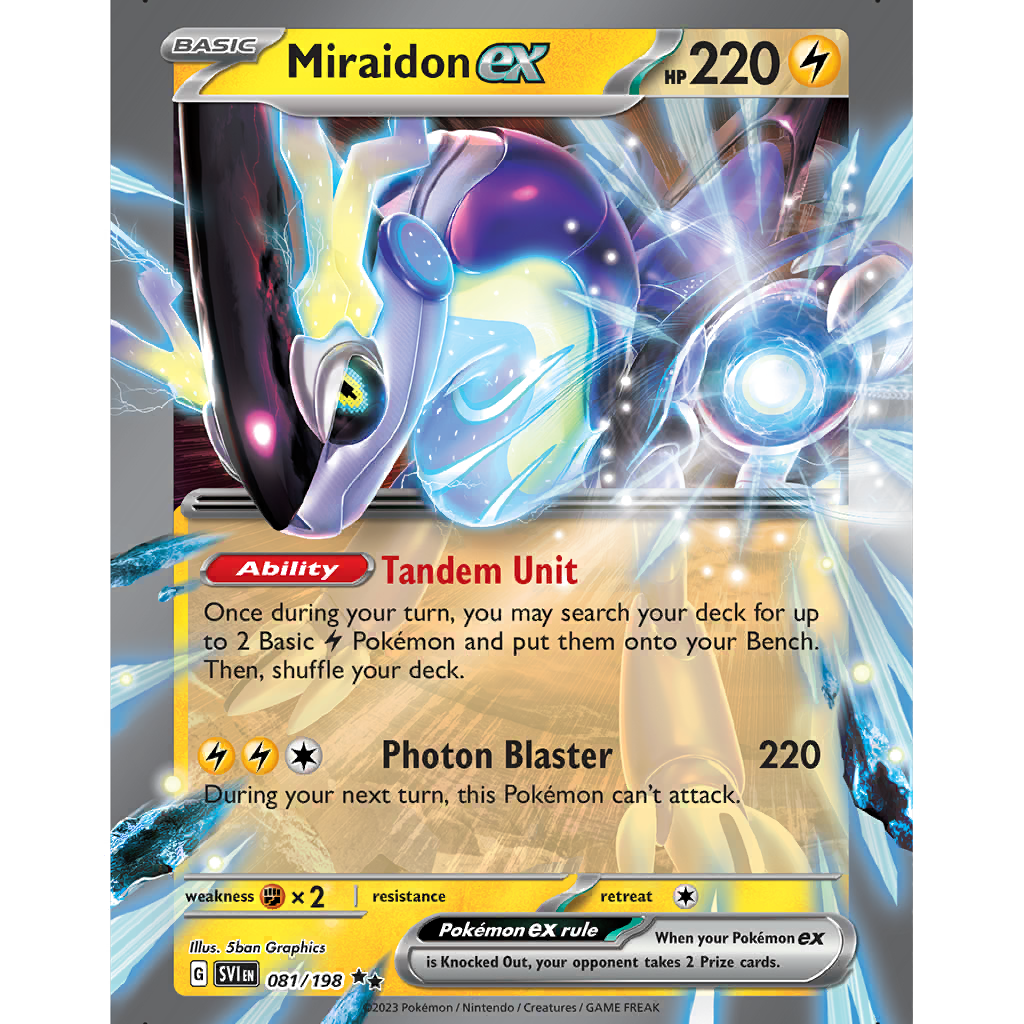 Miraidon ex (SVI 81/198) - Scarlet & Violet | International Cardex