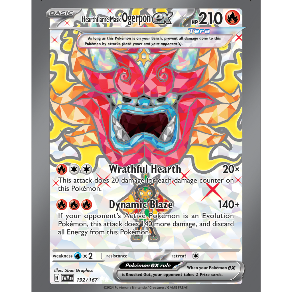 Hearthflame Mask Ogerpon ex (TWM 192/167) - Twilight Masquerade
