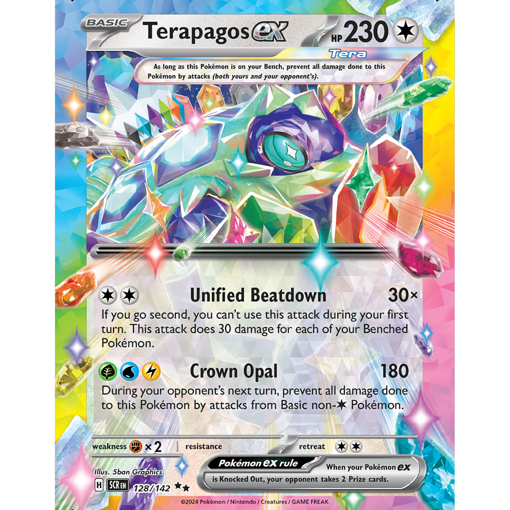Terapagos (Normal Form) ex (SCR 128/142) - Stellar Crown