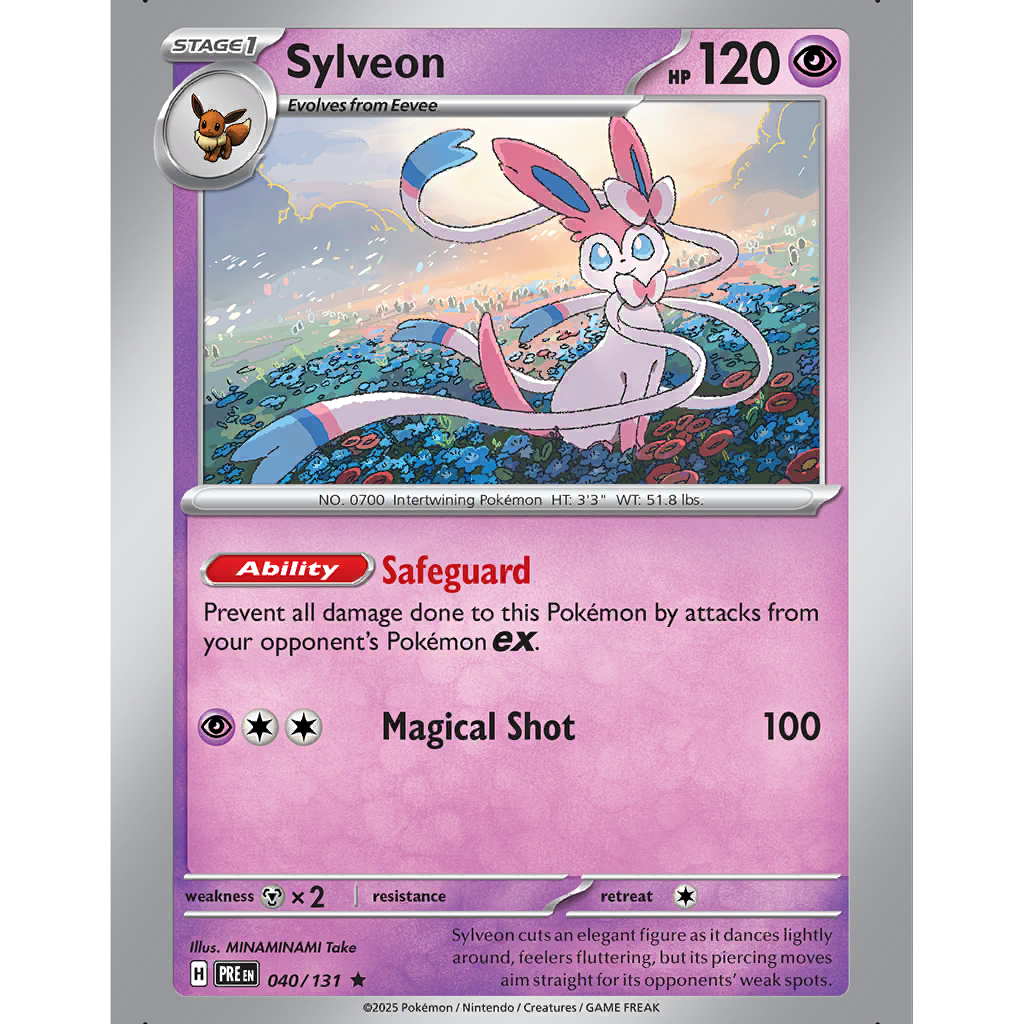 Sylveon (PRE 40/131) - Prismatic Evolutions | International Cardex | Card  Database + Card Tracker + Pack Opening Sim + Deck Builder | Pokéos, image size:1024x1024