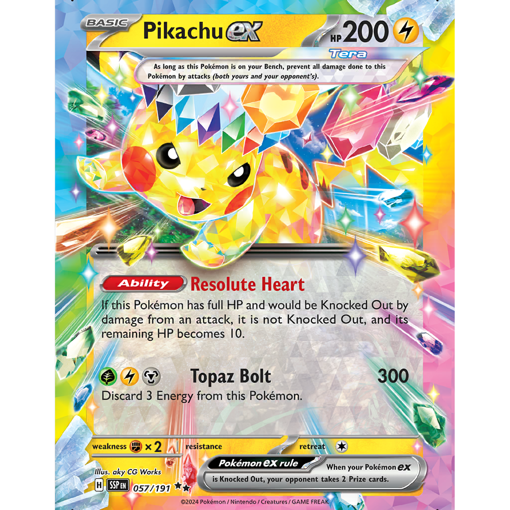 Pikachu ex (SSP 57/191) - Surging Sparks | International