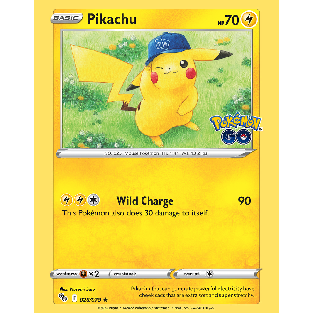 Pikachu (PGO 28/78) Pokémon TCG: Pokémon GO International